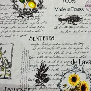 Tela Mantelería Linette Estampado – 100% Bi Strech